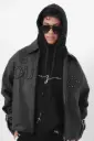 CHAQUETA “OUZA x PERLAS” – LEATHER COUTURE DROP SS25