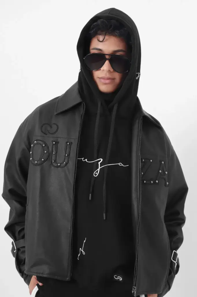 CHAQUETA “OUZA x PERLAS” – LEATHER COUTURE DROP SS25