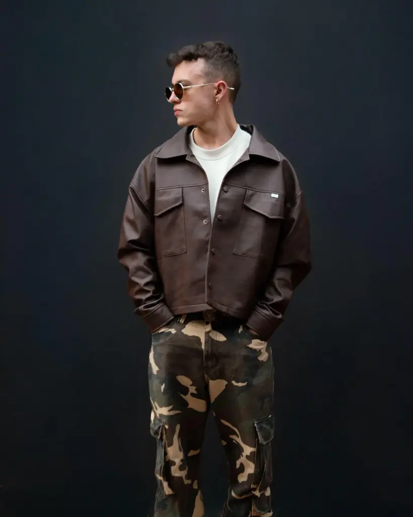 LEATHER JACKET “STREET COUTURE” – OUZA LIMITED DROP